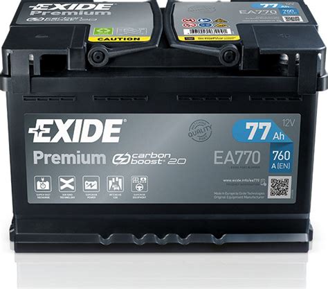 Autobaterie Exide Premium Carbon L3D 77Ah 760A 1638948680