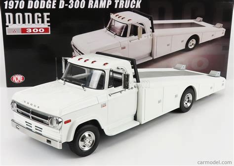 Acme Models A1801911 Scale 118 Dodge D 300 Truck Ramp Car