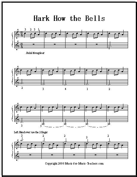 Ukrainian Bell Carol Free Sheet Music for Your Beginning Piano Students!