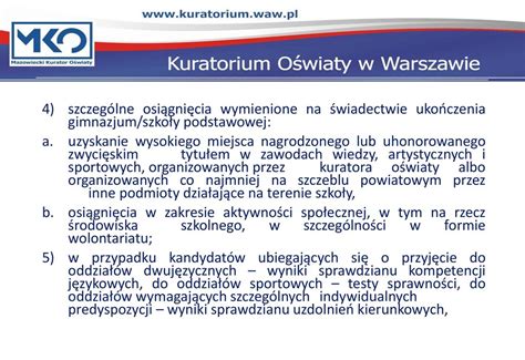 REKRUTACJA DO SZKÓŁ PONADGIMNAZJALNYCH ppt pobierz