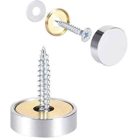 Amazon Uxcell Mirror Screws Decorative Caps Cover Nails Polished