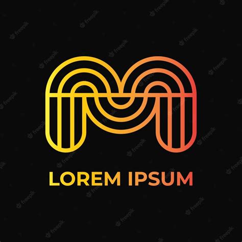 Premium Vector Letter M Logo Concept Gradient Flat Simple Modern