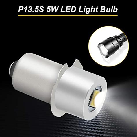 Pack Upgrade Led Flashlight Bulb W V P S High Power Led