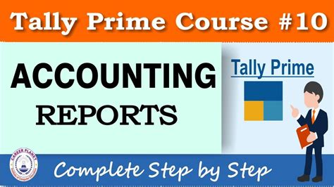 Accounting Reports In Tally Prime Chapter 10 Tally Prime Course