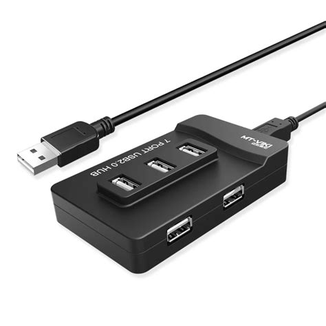 Mt Viki De 7 Puertos Usb 20 Hub De Alta Velocidad Cable Usb 20 De 1