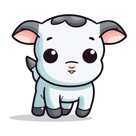 Cute Cow Character Cartoon Vector Illustration Cute Cartoon Cow Mascot