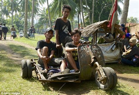 Pimp My Vespa Moped Fans Gather On Indonesian Beach To Show Off Their