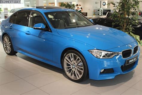 F30 BMW 3 Series in Pure Blue color