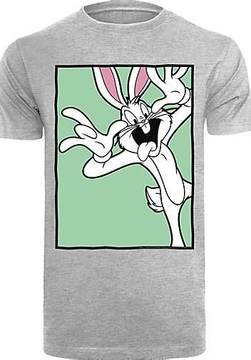 F4nt4stic T Shirt Looney Tunes Bugs Bunny Funny Face In Mittelgrau Bestellen 20334702