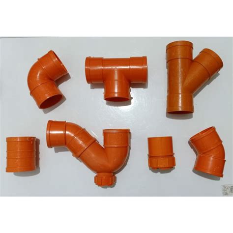 Pvc Pipe Orange Fittings 2 Elbow Tee Coupling Wye Cleanout P Trap