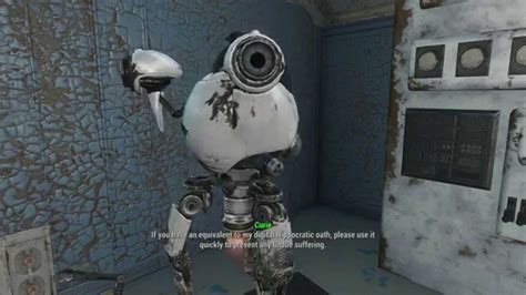 Fallout 4 How To Find Curie And Medicine Bobblehead Sexy French Robot