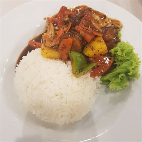 Dlife Signature Singapore Black Pepper Monkey Head Mushroom With Rice