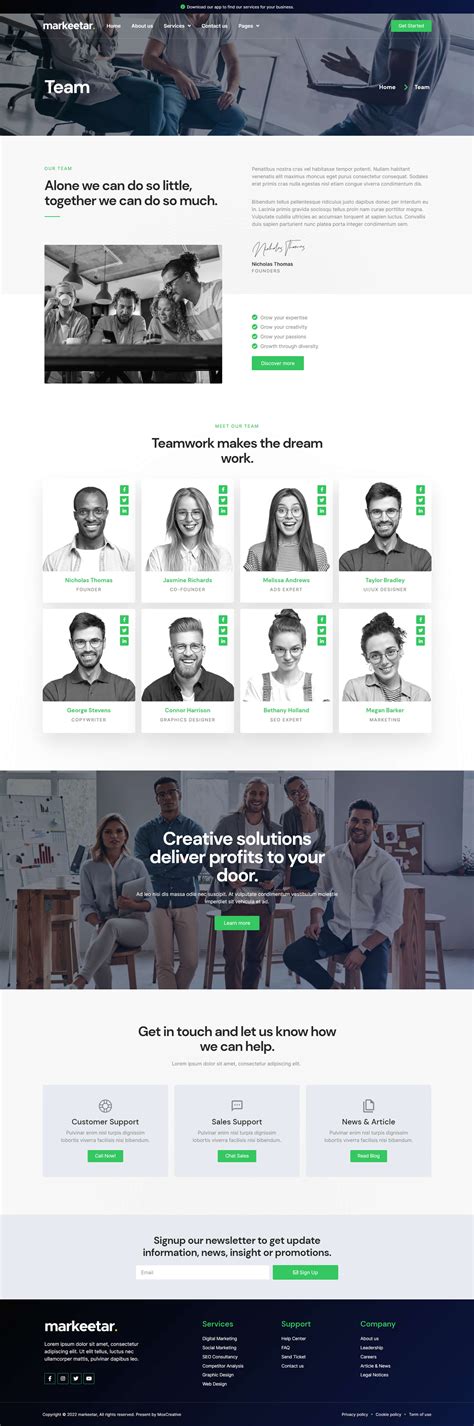 Markeetar Digital Marketing Agency Elementor Pro Template Kit By