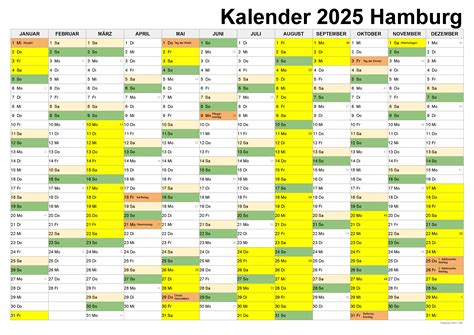 Kalender Hamburg Kostenlos Ferien Bersicht Feiertage Pdf