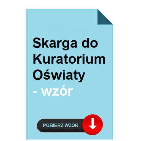 Skarga Do Kuratorium O Wiaty Wz R Pobierz