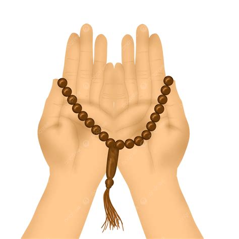 Praying Hands Holding Prayer Beads Praying Hands Holding Prayer Beads