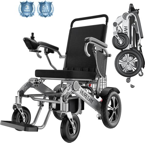 Hvreghy 25 Miles Electric Wheelchairs For Adults Seniors Lightweight Foldable