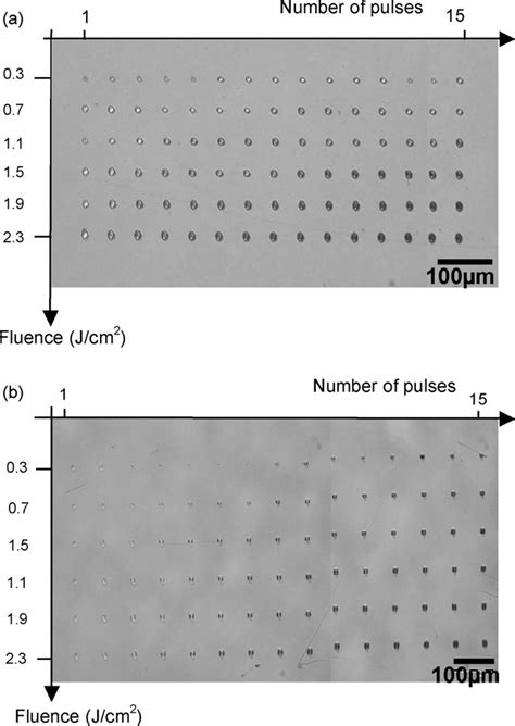 Optical Microscopy Images Of An Array Of Holes Patterned In A LiNbO 3