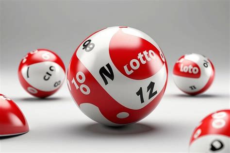 Ilustración 3D con bolas de Lotto aisladas sobre un fondo blanco