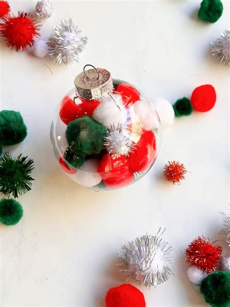 Easy Ways For Kids To Fill Clear Christmas Ornament Balls — The Budding