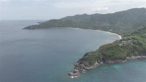 Beautiful Aerial Footage Of Malimbu Hill On A Cloudy Day Lombok West