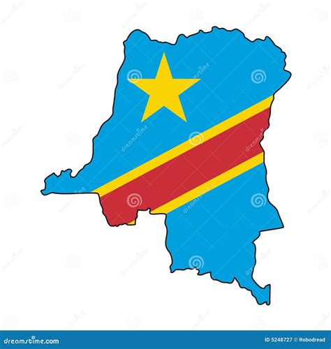 Vector Flag Democratic Republic Of The Congo Stock Vector