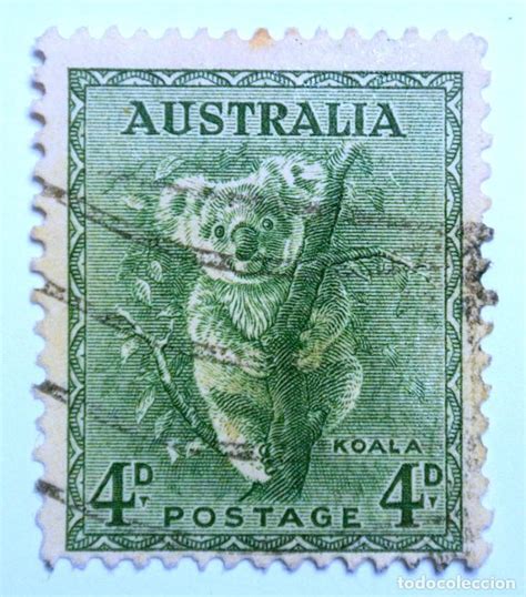 Sello Postal Australia D Koala Usado Comprar Sellos