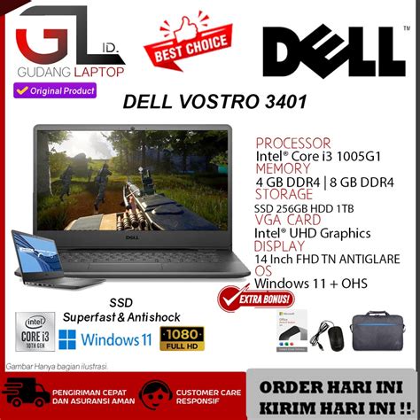 Jual Laptop Dell Vostro I G Gb Gb Tb Fhd Win Ohs