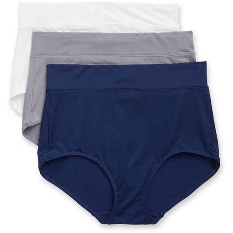 Blissful Benefits By Warner S No Muffin Top Brief Panties 3pk