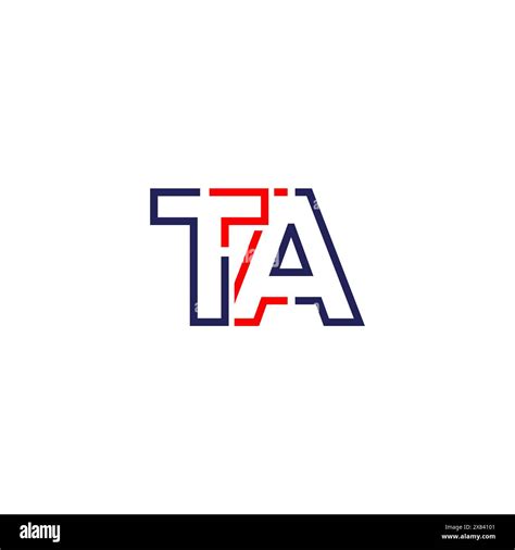 Ta Tech Logo Concept Design Stock Vector Image Art Alamy