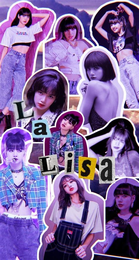 Lalisa Aesthetic Collage Fotos De Banda Lisa Blackpink Fondo De