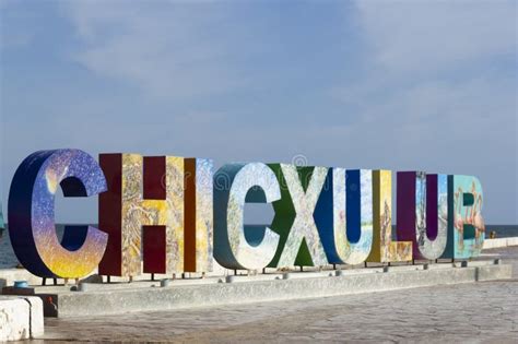 Chicxulub Un Pueblo En El Estado De Yucat N M Xico Imagen De Archivo