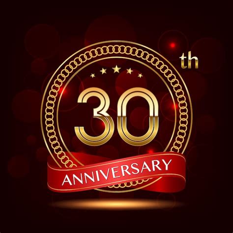 Premium Vector | 30th Anniversary logo design