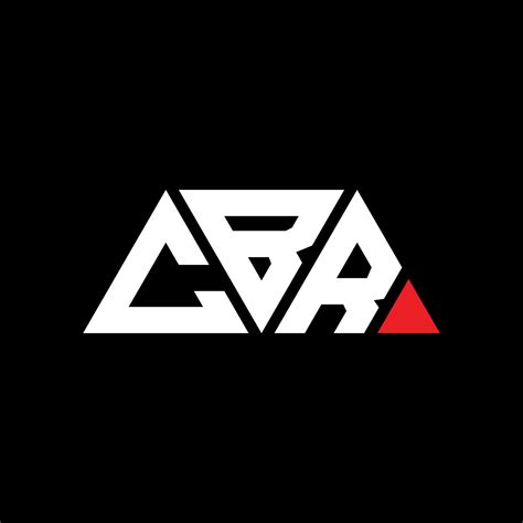 Cbr Triangle Letter Logo Design With Triangle Shape Cbr Triangle Logo