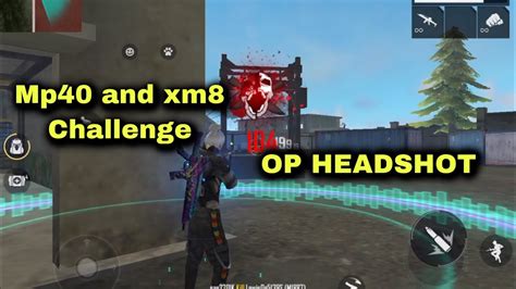 Free Fire Op Headshot Mp40 And Xm8 Challenge In Training Mode