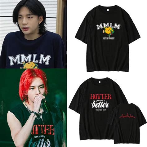 Stray Kids Hyunjin Hotter Than Your Ex And Mmlm T Shirt Idols Fashion