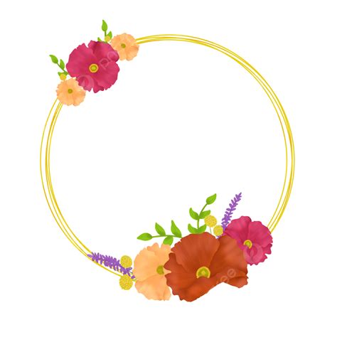 Gold Circle Frames Png Picture Flowers Gold Circle Frame Flowers