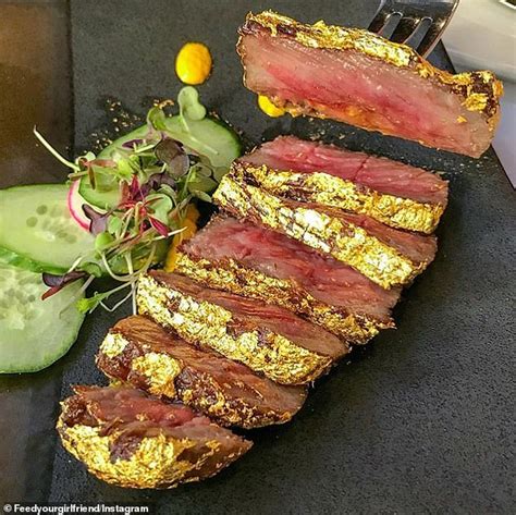 Steakhouse S Kobe Beef Steak Is Covered In Edible K Gold