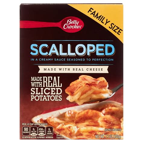 Betty Crocker Scalloped Potatoes Made With Real Cheese 71 Oz