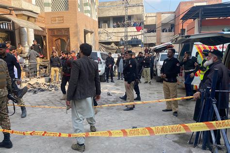 Pakistan Mosque Bombing Dozens Dead Scores Injured As Suicide Bomber