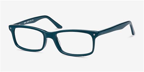 Mandi Rectangle Teal Full Rim Eyeglasses Eyebuydirect Canada