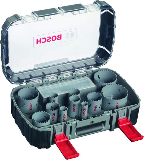 Bosch Professional 17 pièces Scie trépan HSS bimétal Set pour divers