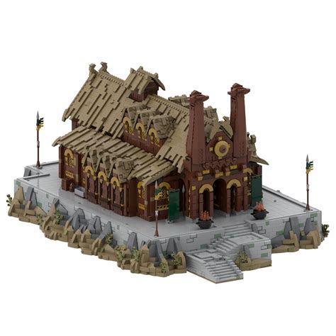 MOC Factory Modular Building 62288 UCS Edoras Meduseld Golden Hall