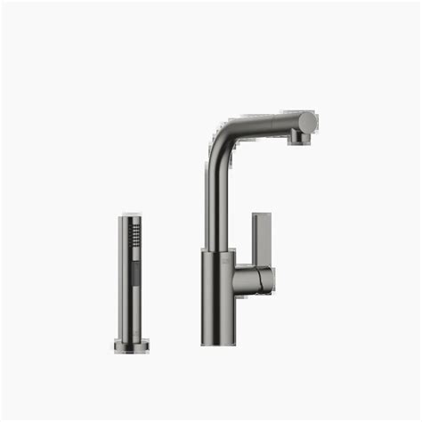 Elio Brushed Dark Platinum Kitchen Faucets Single Lever Mixer With