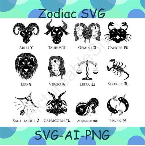 Zodiac Svg, Aries, Leo, Taurus, Virgo, Gemini, Libra, Cancer, Scorpio ...