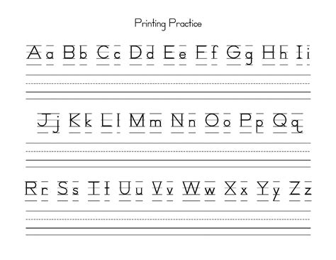 Alphabet Lowercase And Uppercase Printable