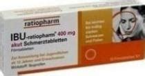 IBU ratiopharm 400mg akut Schmerztabletten 10 Stück günstiger Preis