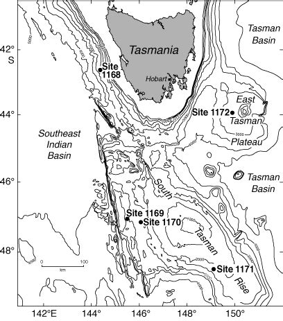 Figure F Location Of Leg Drill Sites