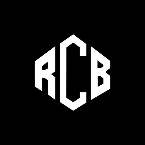 Premium Vector | Rcb letter logo design with polygon shape rcb polygon ...