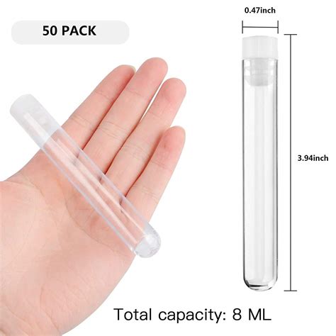 Snapklik Joyclub Pcs X Mm Ml Clear Plastic Test Tubes